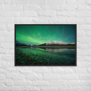 alaska aurora — down by the beach, portage