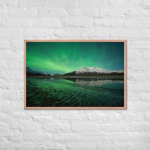 alaska aurora — down by the beach, portage