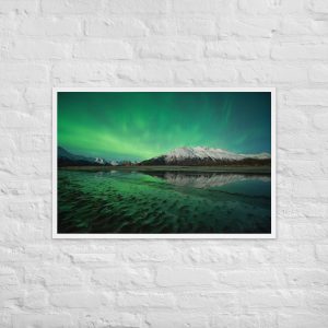 alaska aurora — down by the beach, portage